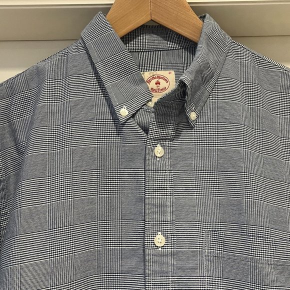 Excellent Quality Brooks Brothers Red Fleece checked dress shirt - Size Large - Picture 2 of 6